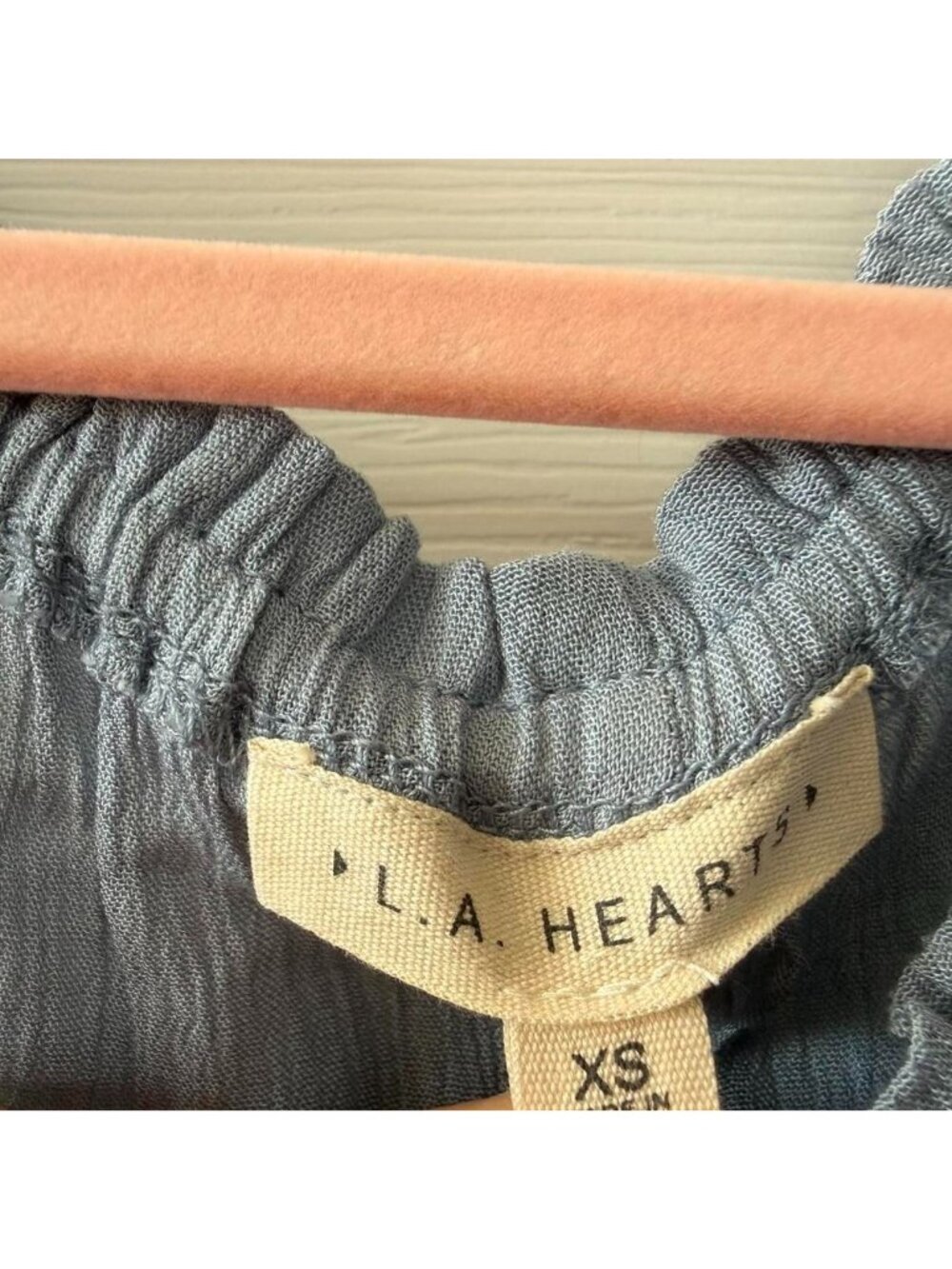 La Hearts PacSun Blue Babydoll Top - Picture 3 of 4